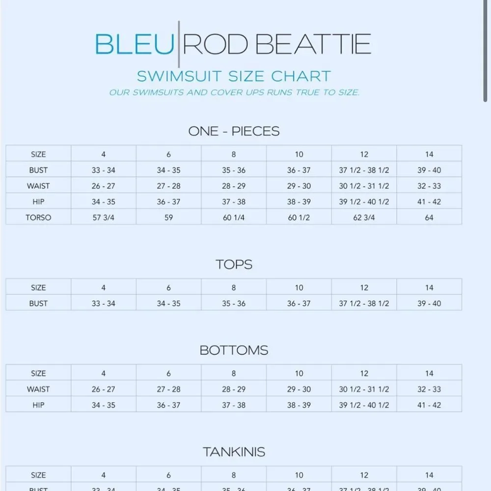 Bleu Rod Beattie One Piece SwimSuit - Picture 3 of 3